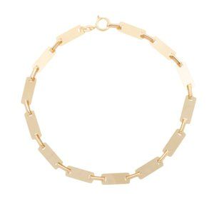 New GOLDEN CLEF 14k Gold Bars Bracelet Made In Italy  Yellow Gold